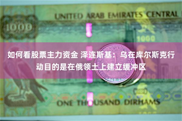 如何看股票主力资金 泽连斯基：乌在库尔斯克行动目的是在俄领土上建立缓冲区