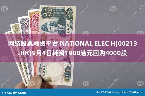 网络股票融资平台 NATIONAL ELEC H(00213.HK)9月4日耗资1980港元回购4000股